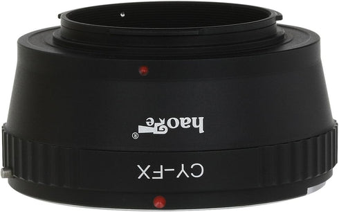 Haoge Lens Mount Adapter for Contax/Yashica C/Y CY Mount Lens to Fujifilm Fuji X FX Mount Camera as X-A5 X-A10 X-A20 X-E1 X-E2 X-E2s X-E3 X-H1 X-M...