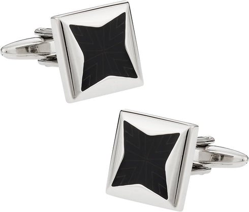 Black Starburst Cufflinks by Cuff-Daddy...