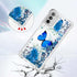 for Moto G 5G 2022 Phone Case with Tempered Glass Screen Protector, Motorola G 5G 2022 Case,Women Girls Glitter Bling Liquid Soft TPU Shockproof S...