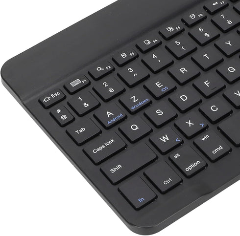 Sanpyl Keyboard, 10in Ultra Thin Bluetooth French AZERT Keyboard Scissor Slim Waterproof Multifunctional Keyboard for Tablet Phone Computer(Black)...