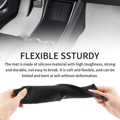 Model 3 Wireless Charger Pad, Center Console Anti-Skid Pad Cover, Non Slip Dashboard Wireless Charging Mat, for Wireless Charging Pad(Black)...