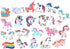 Unicorn Stickers 50pcs, Cute Girls Stickers Pack for Laptop Water Bottle Hydroflask Book Gifts Bag, Vinyl Waterproof Decals Rainbow Unicorn Decora...