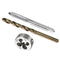 Metric Tap and Die and Drill Bit Set, M6 x 1 Tap & Die Thread 5.0mm Drill Diameter, Left Hand Machine Screw Tap Tool Kit - (Applications: for Thre...