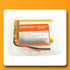 3.7V Lipo Battery 2000mAh 103454 103450 3.7V Lithium Polymer Battery Rechargeable with JST Connector for Speaker and Dashcam......