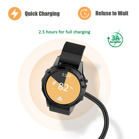 Garmin Fenix 5/5S/5X/Plus/6/6S/6X/Pro Charger, Ankky Replacement USB Data Sync Charging Cable Wire 3.3ft for Garmin Fenix 5/5S/5X/Forerunner 935/Q...