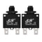 uxcell 2Pcs Thermal Overload Protector AC 125/250V 18A Push Button Reset Circuit Breaker...