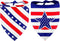 4th of July Dog Bandanas 2 Pack, American Flag Pet Scarf, Durable Fabric Pet Patriotic Scarf, Independence Day Bandana for Small Medium, and Large...