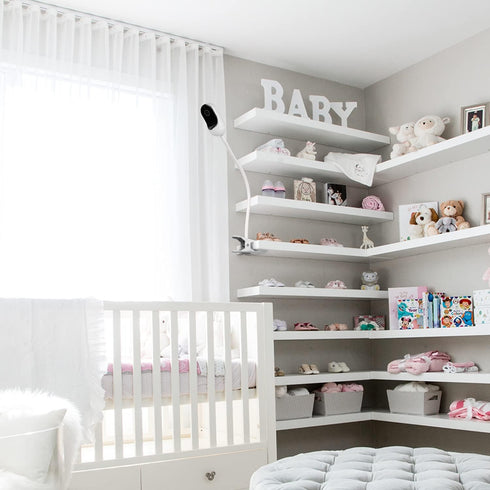 Gooseneck Baby Monitor Mount for Motorola, Owlet, VAVA, Arlo Baby Monitor and Most Universal Baby Monitor Camera, Flexible Baby Monitor Holder wit...