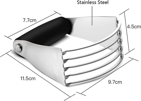 ALLTOP Pastry Shortening Blender Cutter,Stainless Steel Dough Masher for Butter, Biscuit,Baking, Kneading,Dough, Flakier and Fluffier Pie Crusts, ...