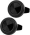 Black Polyhedral Crystal Cufflinks for Men In Gift Case Classic Black Tone Men's Cufflinks Set with Gemstone for Wedding Party Anniversary Busines...