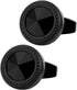 Black Polyhedral Crystal Cufflinks for Men In Gift Case Classic Black Tone Men's Cufflinks Set with Gemstone for Wedding Party Anniversary Busines...