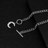 Chain Necklace for Women 18K White Gold Plated Chunky Cuban Chain Link Necklace with Heart Moon Hypoallergenic Jewelry for Women...