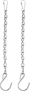 2 Pack Hanging Chain for Bird Feeders, Planters, Lanterns and Ornaments (9.5 Inch, Silver)...
