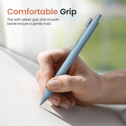 Gel Pens, 6pcs 0.5mm Fine Point Smooth Writing Pens, Quick Dry Black Ink Pens for Journaling and Note Taking, Cute Aesthetic Pens for Office Schoo...