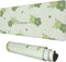 Desk Mat, Kawaii Green Flower Extended Gaming Mouse Pad Large, 31.5"x11.8" Big Mouse Pad with Non-Slip Base and Stitched Edge, Long Computer Keybo...