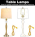 Qc Lamp Harp Kit for Lamp Socket Replacement and Rewire, Lamp Parts for Repair Table and Floor Lamps, Brass Finish Table Lamp Wiring Kit, DIY Lamp...