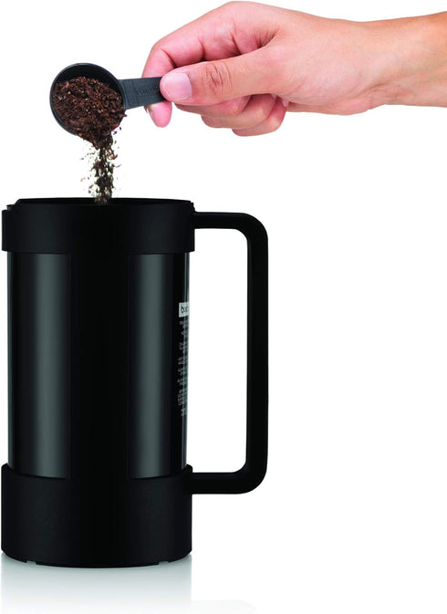 Bodum Bean Sustainable French Press Coffee Maker, 34 Ounce, Black...