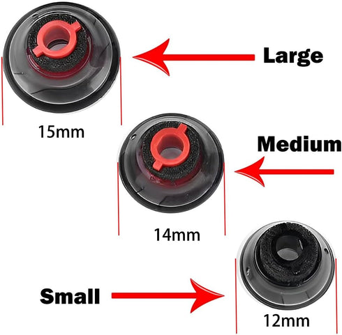 Ear Tips Replacement Ultra Comfort Silicone Eartips Ear Buds Replacement Earbud Tips Eargels Foam Earpads for Plantronics Voyager 5200 5220 5210 S...