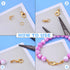 500pcs Jewelry Making Accessories Kit, 200pcs Knot Covers Clamshell Fold-Over Bead Tips 100pcs Lobster Claw Clasps and 200pcs Open Jump Rings Conn...