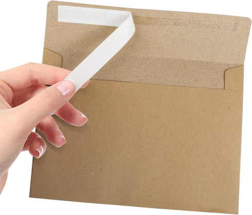 50 Pack Kraft Envelopes,A7 Invitation Envelopes,Wedding, Baby Shower,Brown Kraft Envelopes for Personalize Gift Cards, Birthday Party,5x7 Envelope...