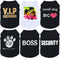 6 Packs Dog Clothes for Small Medium Dog Boy Summer Shirt for Chihuahua Yorkies Male Pet Outfits Cat Clothing Black Vest Apparel...