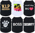 6 Packs Dog Clothes for Small Medium Dog Boy Summer Shirt for Chihuahua Yorkies Male Pet Outfits Cat Clothing Black Vest Apparel...
