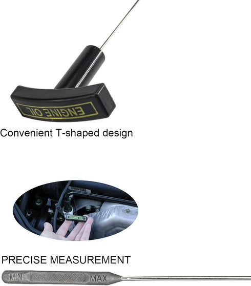 3mirrors Upgrade 3C3Z6750AA Engine Oil Level Dipstick Indicator Compatible with 2003-2006 Ford F-250 F-350 F-450 F-550 Excursion Super Duty 6.0L V...