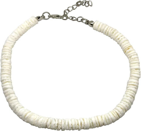 Hawaiian Heishi Puka Shell Surfer Anklet...