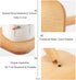 HUAJIE BienStylife Paper Towel Holder, Wooden Base Kitchen Paper Hanger Rack Bathroom Towel Roll Stand Organizer Countertop Wooden Paper Towel Hol...