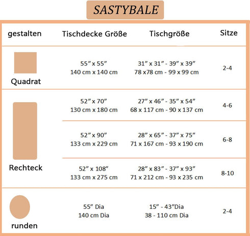 SASTYBALE Square Tablecloth Geometric Style Cotton Linen Table Cloth Dust-Proof Table Cover for Kitchen Dinning Tabletop Decoration (Square/Round,...