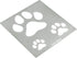 Aleks Melnyk No.61 Metal Stencils Paw Print for Painting on Wood, Tiger Print Stencil, Dog Paw, Puppy Paw, Small Cat Paw, Dog Footprint Stencil, P...