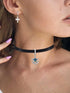 choice of all Black Choker Necklace for Women Black Velvet Pendant Choker Adjustable Black Collar Choker...