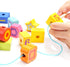TOP BRIGHT Wooden Lacing Beads for Toddlers, Kids Fine Motor Skills Montessori Toys for 2 Year Old Girls Boys, Threading Toys for Two Year Old Gir...