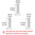newlng 1600pcs 2MM Small Screws Phillips Flat Head Cross Self Tapping Tiny Screw Cabinet Electronic Accessories Screw Multifunctional DIY Micro Wo...