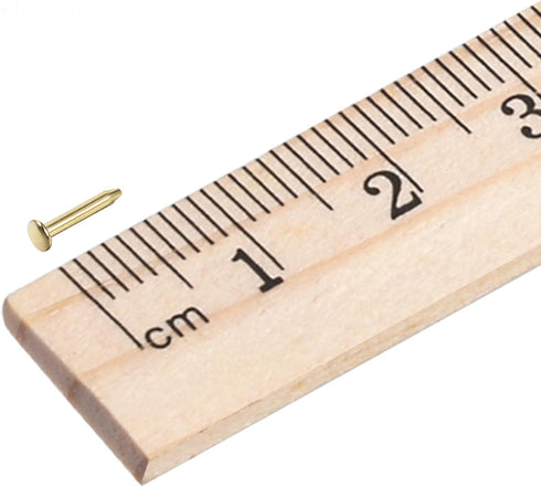 uxcell Small Tiny Hardware Nails Iron 1.2X6mm(DxL) for DIY Decorative Wooden Boxes Accessories Gold Tone 200pcs...
