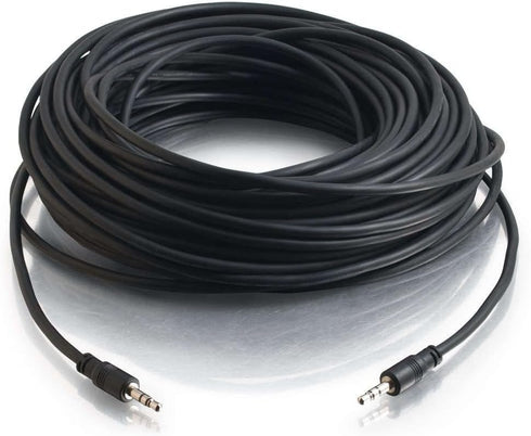Legrand - C2G Home Audio Cable, Black Audio Cable and Stereo Cable, 25 Foot Auxiliary Extension Cable, 1 Count, C2G 40107...