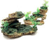 Aquarium Ornament Rock Cave Landscape Artificial Mountain View Stone with Moss Tree Fish Tank Decoration (#Hill B)...