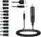 GutReise Universal 12V Car Charger(Max 10A) + 5V DC Power Cable,with 11 Connectors for DVD Player,Dash Camera,GPS,Bluetooth Speakers,Shaver Fans.....