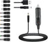 GutReise Universal 12V Car Charger(Max 10A) + 5V DC Power Cable,with 11 Connectors for DVD Player,Dash Camera,GPS,Bluetooth Speakers,Shaver Fans.....