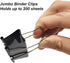 2 Inch Extra Large Binder Clips 48 Pack, Jumbo Paper Clips, Big Paper Clamps, Binder Clips Large Size for Home, School and Office Supplies...
