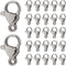 1 Box 200Pcs Silver Lobster Claw Clasp Key Chain Clasps Small Metal Trigger Clasp Stainless Steel Lanyard Snap Hook for Jewelry Making Accessories...