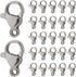 1 Box 200Pcs Silver Lobster Claw Clasp Key Chain Clasps Small Metal Trigger Clasp Stainless Steel Lanyard Snap Hook for Jewelry Making Accessories...