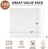 100PCS Deli Paper Sheets 12×12", Unbleached White Wax Paper Sheets for Food Basket Liners, Precut Parchment Paper Baking Sheets for Cookies, Greas...