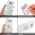 Sibba 2pcs Phone Ring Holder Kickstand Cellphone Flower Finger Ring Grips Stand Metal Universal Accessories Compatible with Smartphone, Mobile Pho...