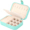 Jewelry Box, Travel Jewelry Organizer Case Small Jewelry Storage and Organizers Craft Containers Travel Mini Organizer/GREEN...