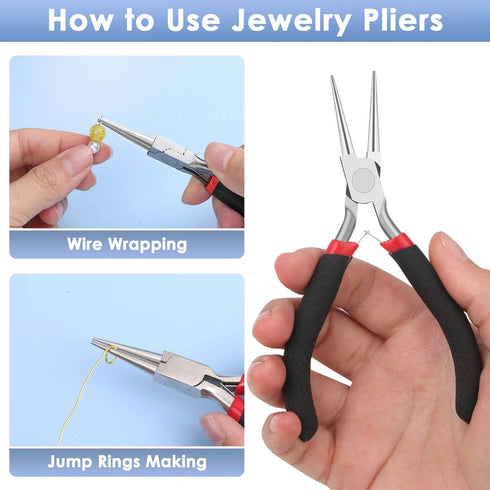 Round Nose Pliers, Wire Jewelry Making Tools Bead Pliers for Wire Wrapping, Jump Rings Making, Jewelry Making Supplies, DIY Craft...