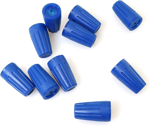 Waterproof Wire Connector 10PCS Blue Waterproof Weatherproof Twist-On Grease Caps Outdoor Electrical Wire Nuts...