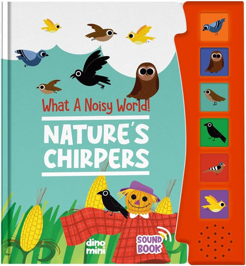 What A Noisy World! - Natures Chirpers - Sound Books for Toddlers - Musical Toys for Toddlers 3-5 - Musical Book for Toddlers with 6 Different Sou...