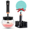 Premium Makeup Brush Cleaner and Dryer Machine Hangsun Electric Cosmetic Make Up Brushes Set Cleaning Tool with 8 Size Rubber Collars Wash and Dry...