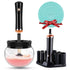 Premium Makeup Brush Cleaner and Dryer Machine Hangsun Electric Cosmetic Make Up Brushes Set Cleaning Tool with 8 Size Rubber Collars Wash and Dry...